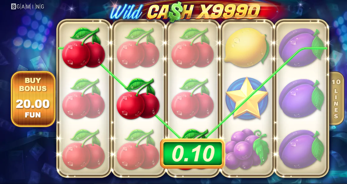 wild cash x9990 slot